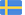 Flagge von Schweden mit blauen und gelben Farben, bestehend aus einem blauen Hintergrund und einem gelben Kreuz.
